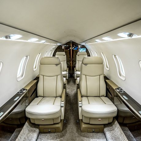 View of the interior of the Lear 45XR