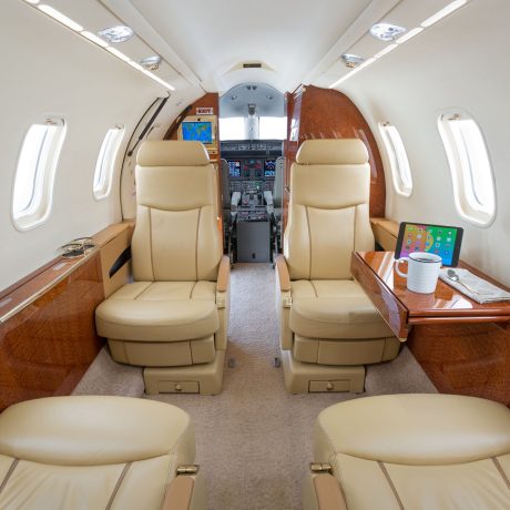 View of the interior of the Lear 45XR