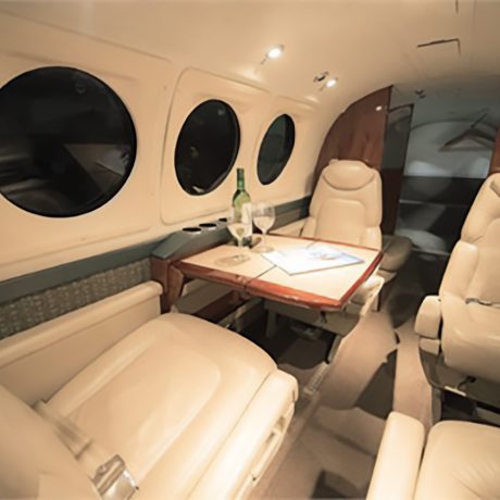 Interior view of The King Air B200