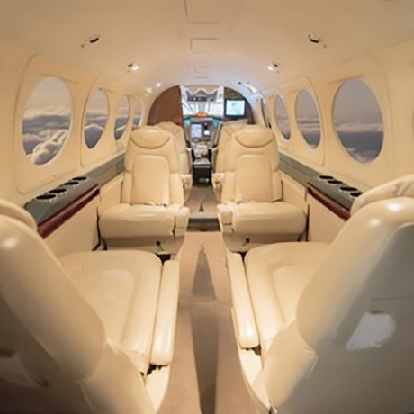 Interior view of The King Air B200